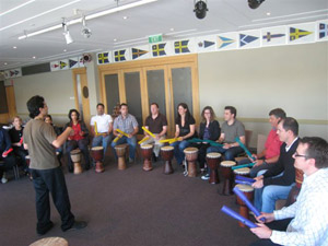 Westpac Team Building Drumming